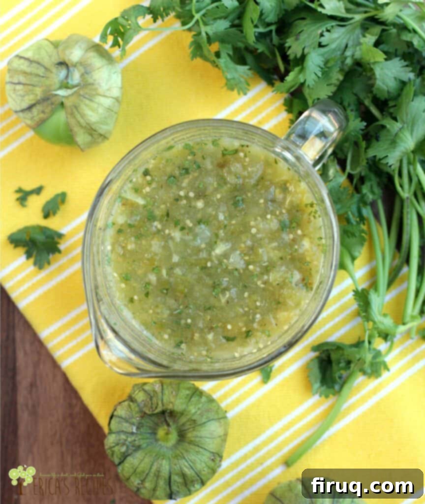 Fire-Roasted Tomatillo Salsa 2 Roasted Tomatillo Salsa