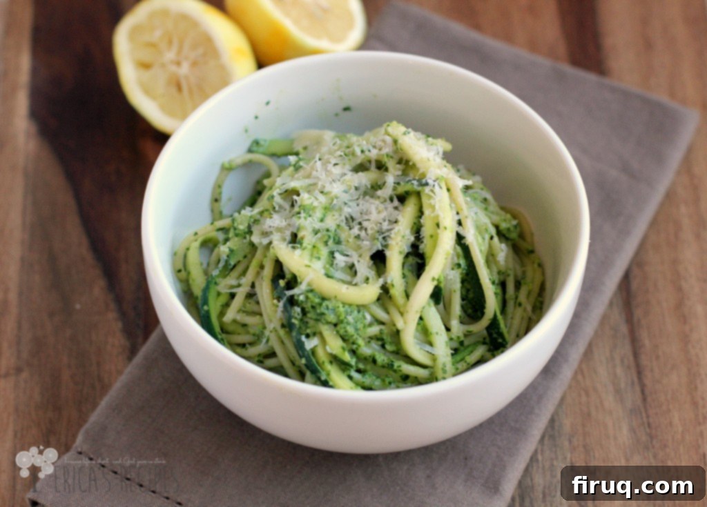 Zucchini Spaghetti with Lemony Kale Pesto Zucchini Spaghetti with Lemony Kale Pesto