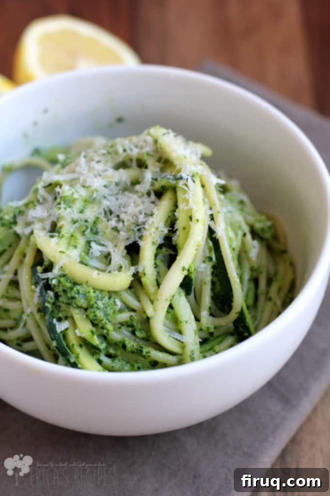 Zucchini Spaghetti with Lemony Kale Pesto Zucchini Spaghetti Lemony Kale Pesto 6W