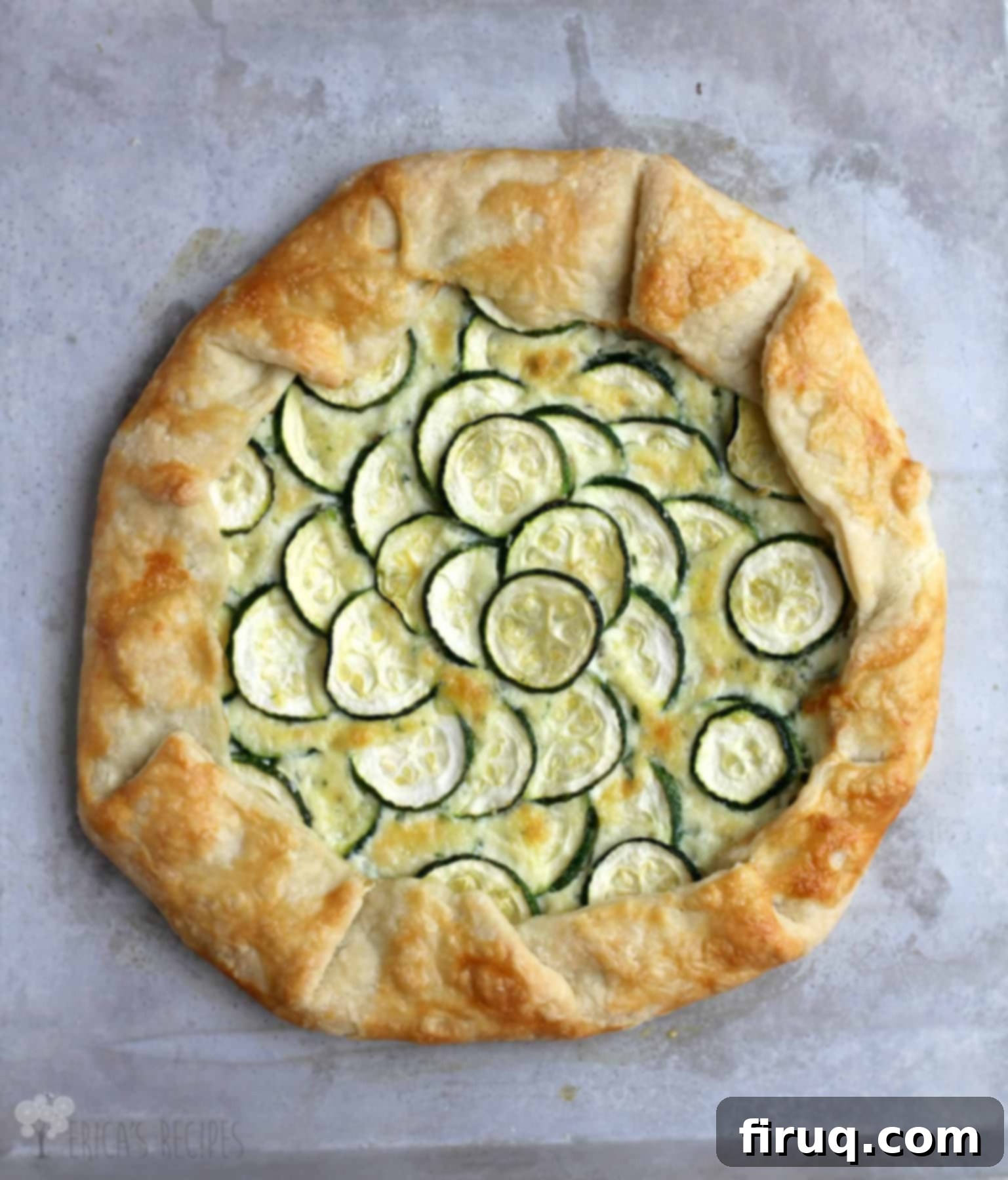 Rustic Zucchini Crostata 2 Zucchini Crostata