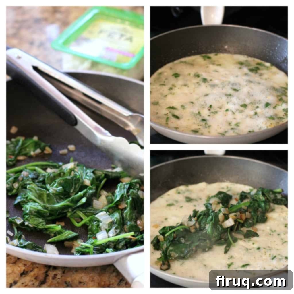 The Grecian Garden Egg White Omelet 6 Spinach, Feta, and Herb Egg White Omelet