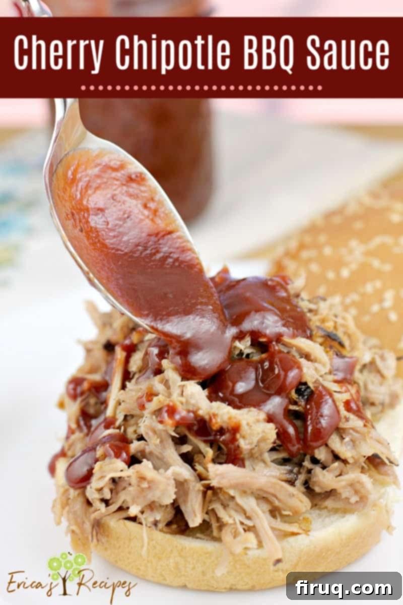 Sweet Heat Cherry Chipotle BBQ 11 Cherry Chipotle BBQ Sauce is a sweet and tangy, finger-licking jar of awesome. Homemade barbecue sauce is easy to make and so much tastier than store-bought. Showcase your grilled burgers, chicken, and pulled pork with this beautifully balanced barbecue sauce. Ready in 15 minutes.