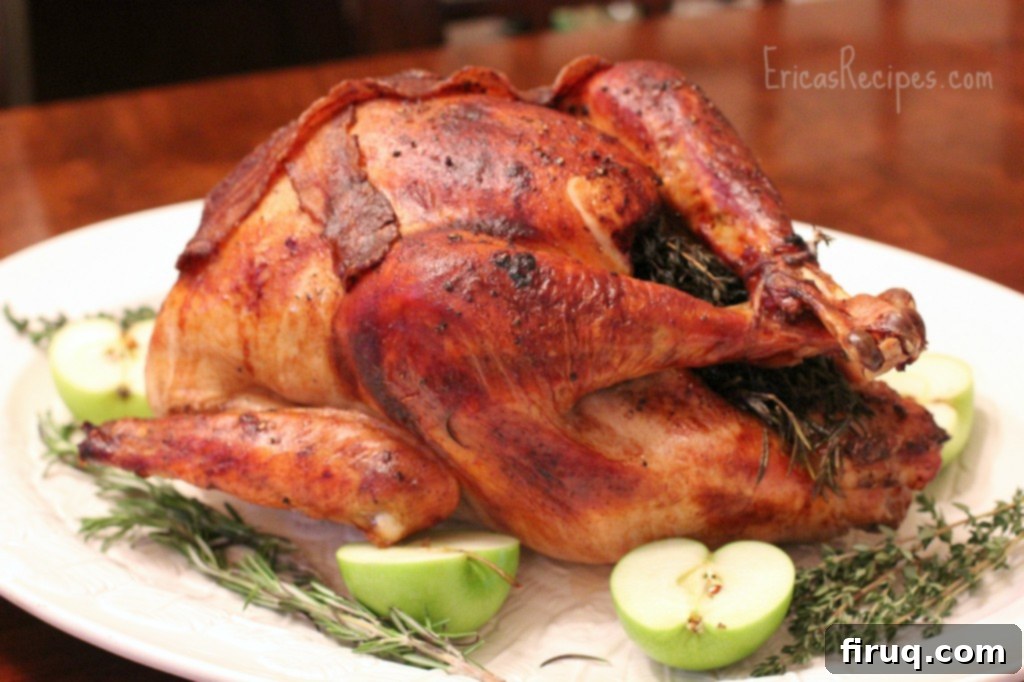 Festive Apple-Beer Brined Turkey with AppleJack Giblet Gravy 13 Finished Homemade Applejack Giblet Gravy