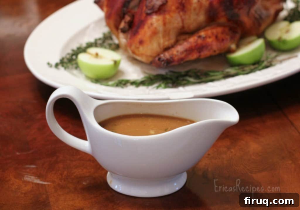 Festive Apple-Beer Brined Turkey with AppleJack Giblet Gravy 14 Plated Slices of Brined Turkey with Gravy