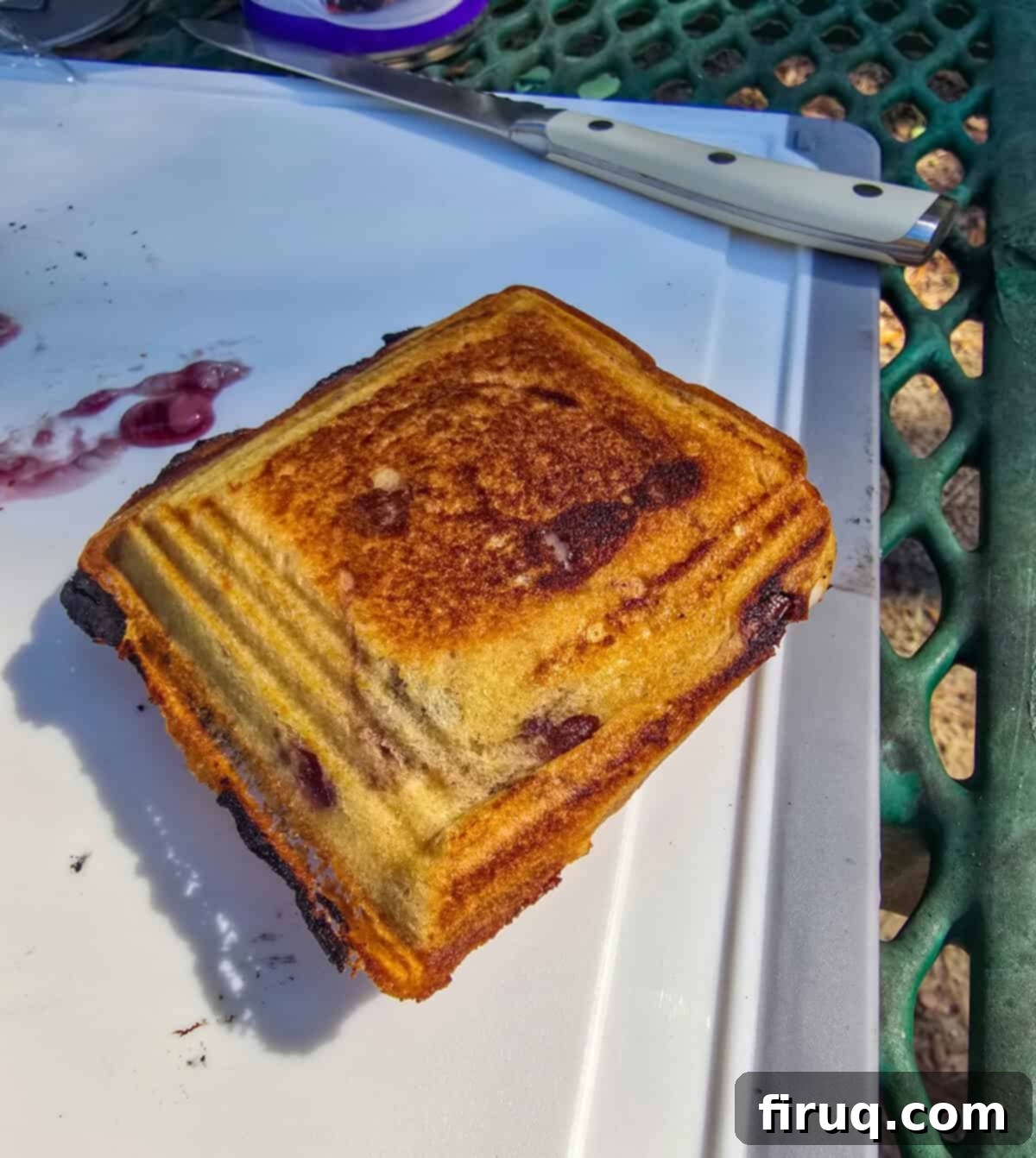 cooked hand pie on white surface